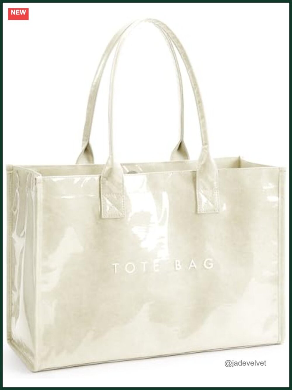 PVC Kraft Paper Tote Bag Large Capacity Top Handle Handbag